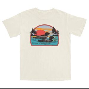 Bird Collective Retro Common Loon Lightweight Tee